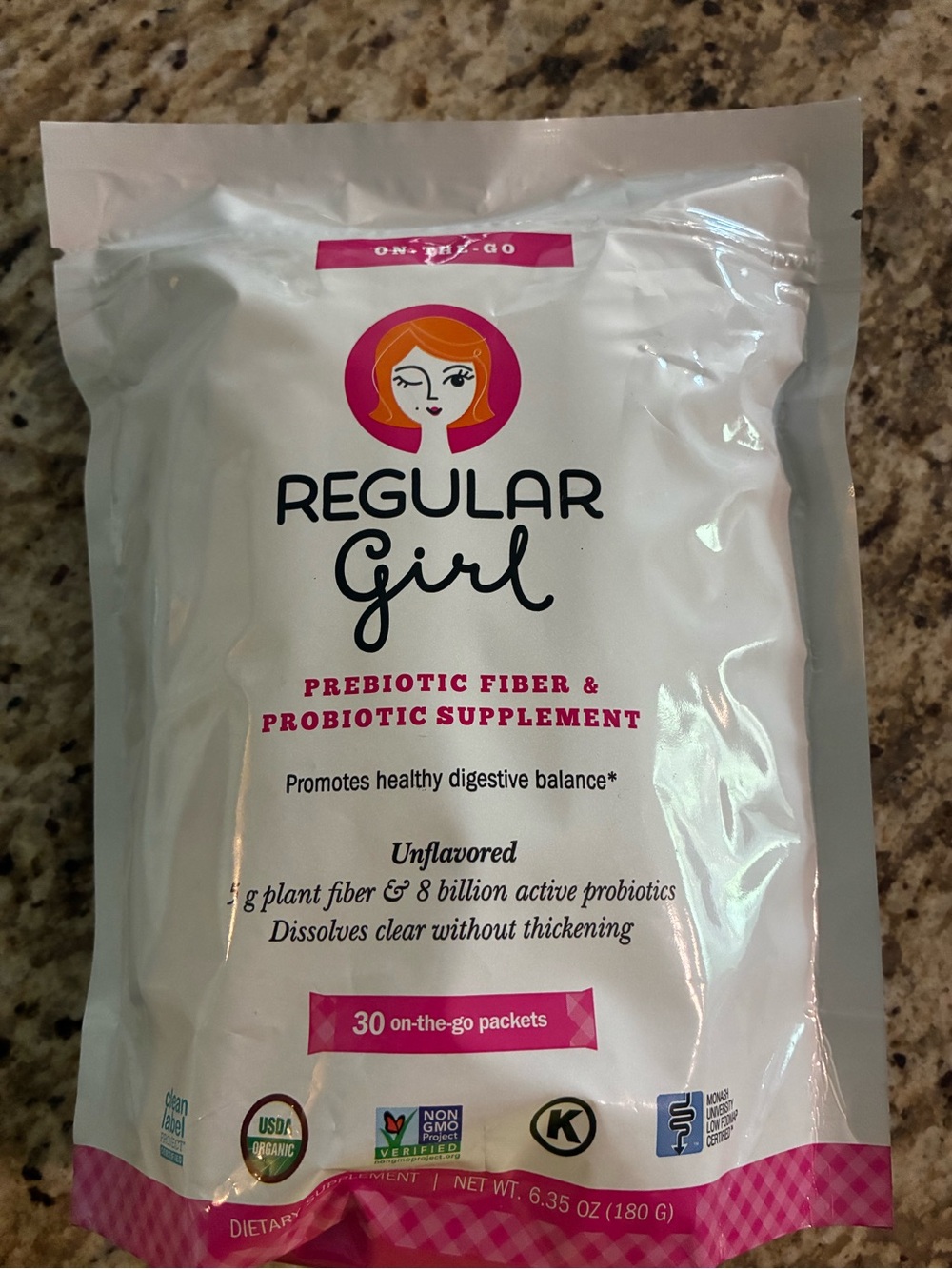 Regular Girl fiber sticks for travel